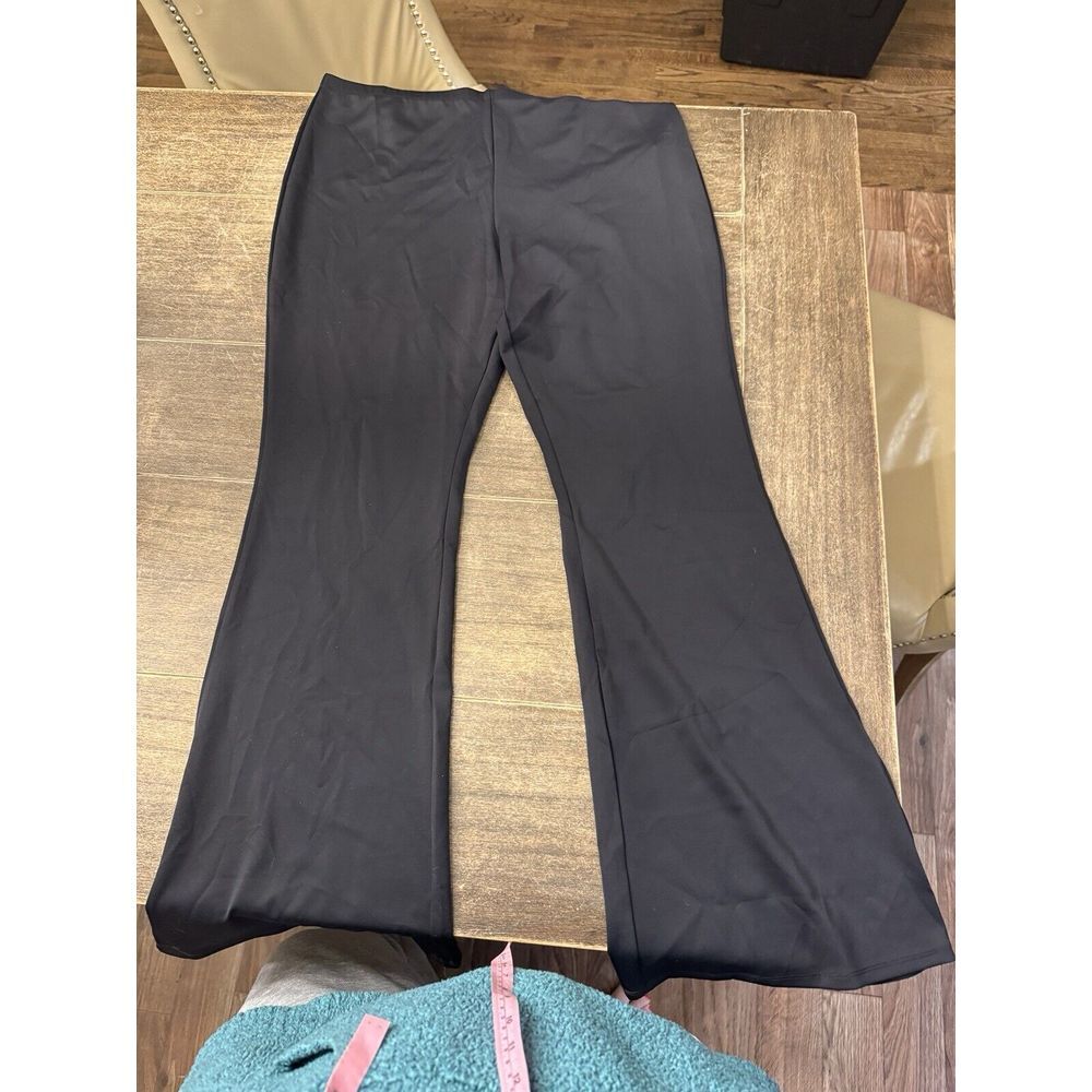 GOOD AMERICAN SCUBA PULL ON FLARE Black Size 3XL 6 Yoga Career - Picture 3 of 8